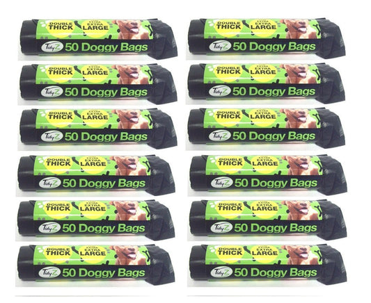 TidyZ Black Doggy Waste Bags Dog  (Pack of 12 - 600)